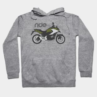 Ride nc750x green Hoodie